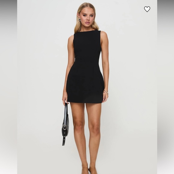 light blue satin mini dress Dorit Elegant Black And White Model Name_Leaston Color:Steel Grey